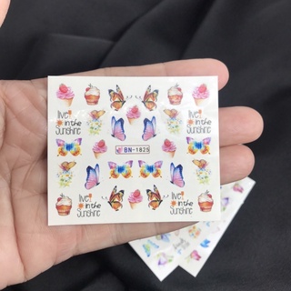 Sticker nước dán móng hoa bươm