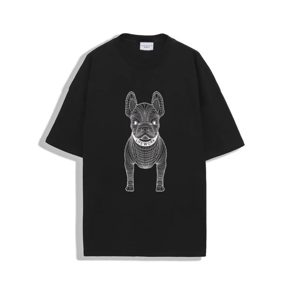 Áo Thun Dog 3D Nam Nữ Tay Lỡ Unisex 2021 ( M 77 - 78 )