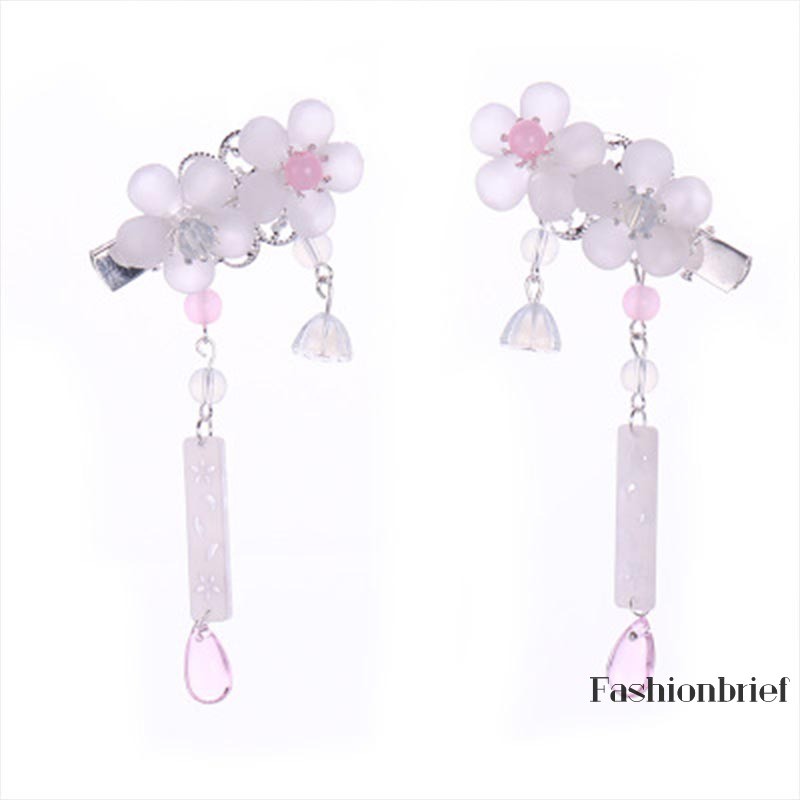 Cặp kẹp tóc hoa pha lê đính đá sang trọng thời trang cho nữ