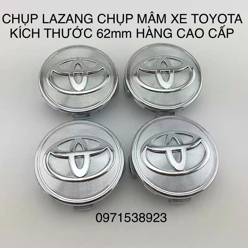 nắp chụp lazang chụp mâm 62mm Cho Toyota Camry Yaris Corolla altis innova  hàng oem loại xịn đẹp