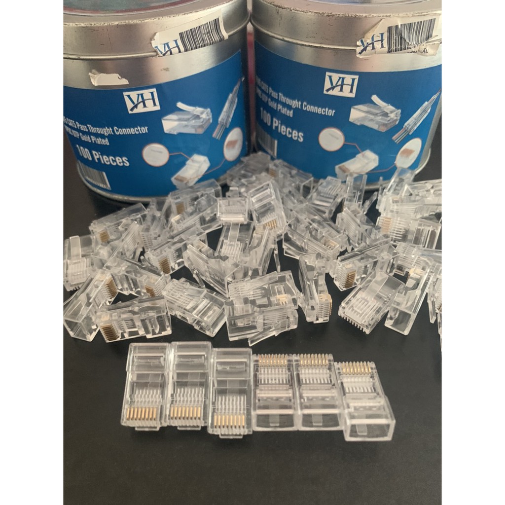 Đầu Jack RJ45 loại xuyên thấu loại thường