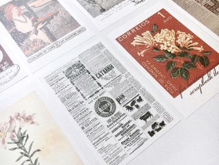 Set 10 tấm sticker retro note cho planner