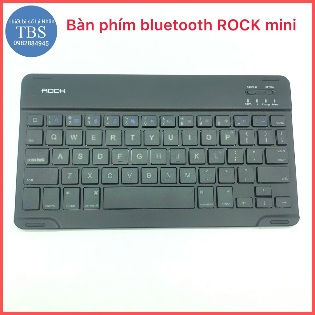 Bàn phím không dây Rock Bluetooth mini dùng được cho IOS Android Windows