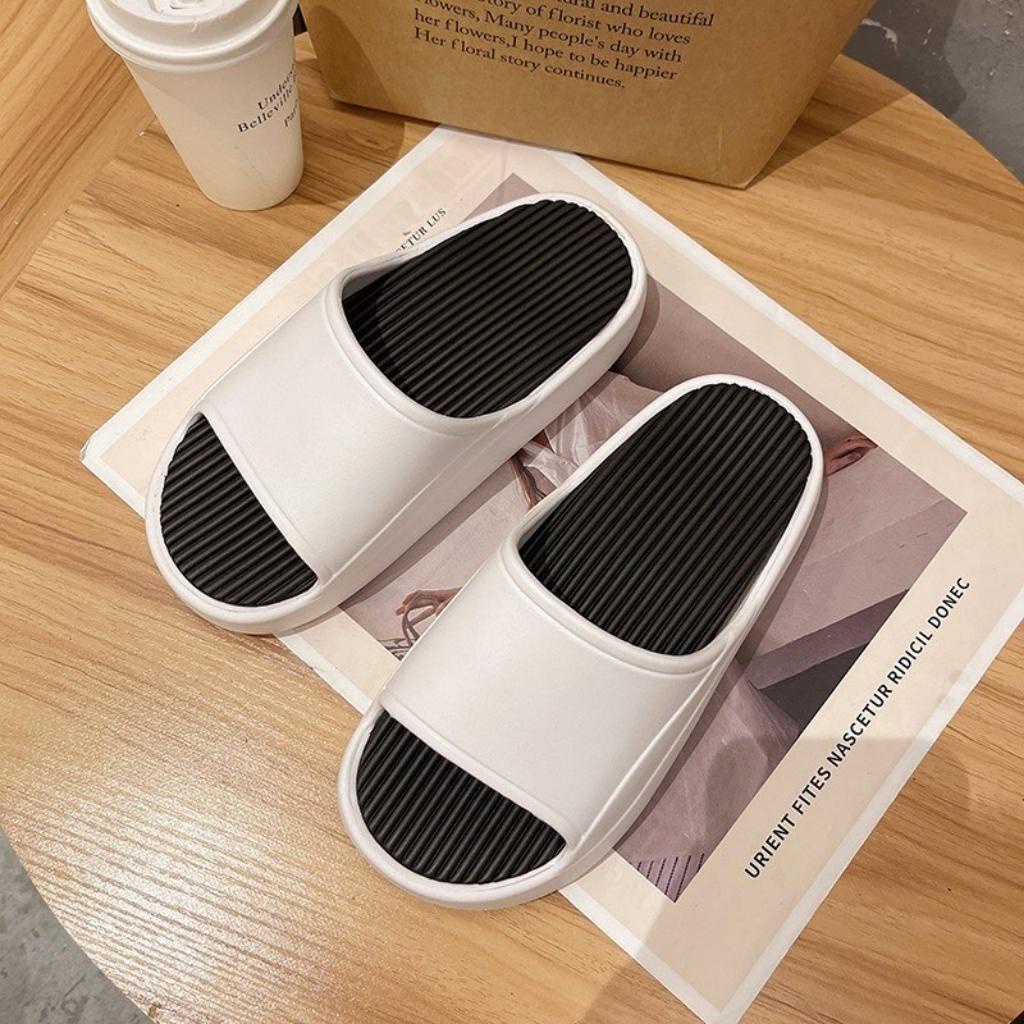 Dép Bánh Mì Quai Ngang Nam Nữ Đế Cao 5cm Form Unisex Chất Liệu Eva Siêu Nhẹ Siêu Bền DBM2