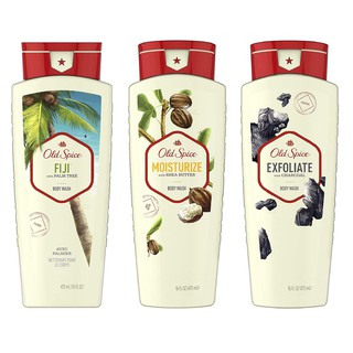 [HÀNG MỸ] Sữa tắm Old Spice Body Wash Moisturize / Fiji / Exfoliate 473ML