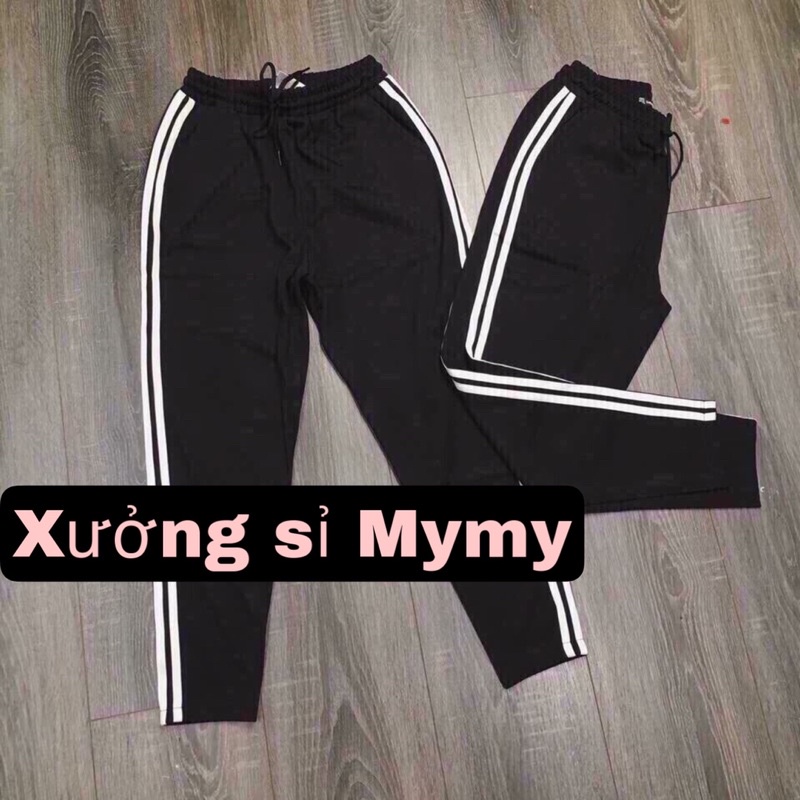 Quần thể thao 2 lé trắng