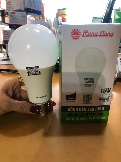 Bóng đèn LED BULB Tròn 15W Rạng đông