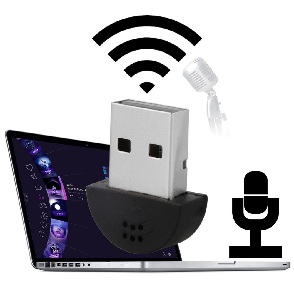 Micro mini HEALMEYOU cổng USB 2.0 âm thanh nổi gắn laptop máy tính PC/ máy tính bảng cho giảng dạy