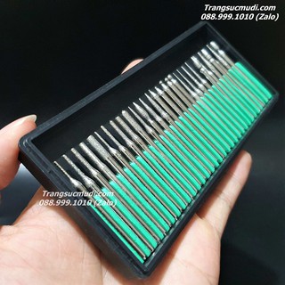 BỘ 30 MŨI MÀI KHẮC ĐÁ QUÝ SIÊU CỨNG