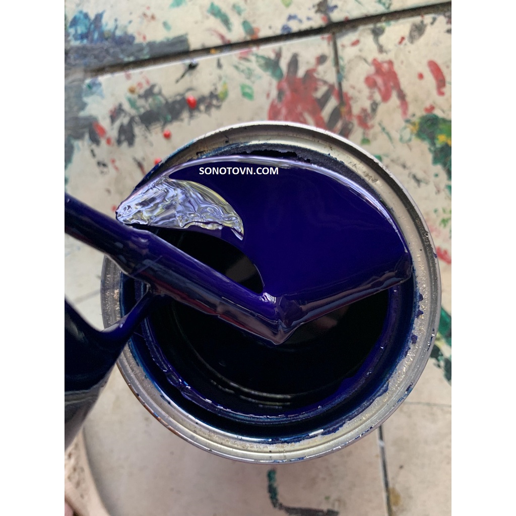 Sơn 1K màu Xanh dương hãng Autopaint lon 1 Lít