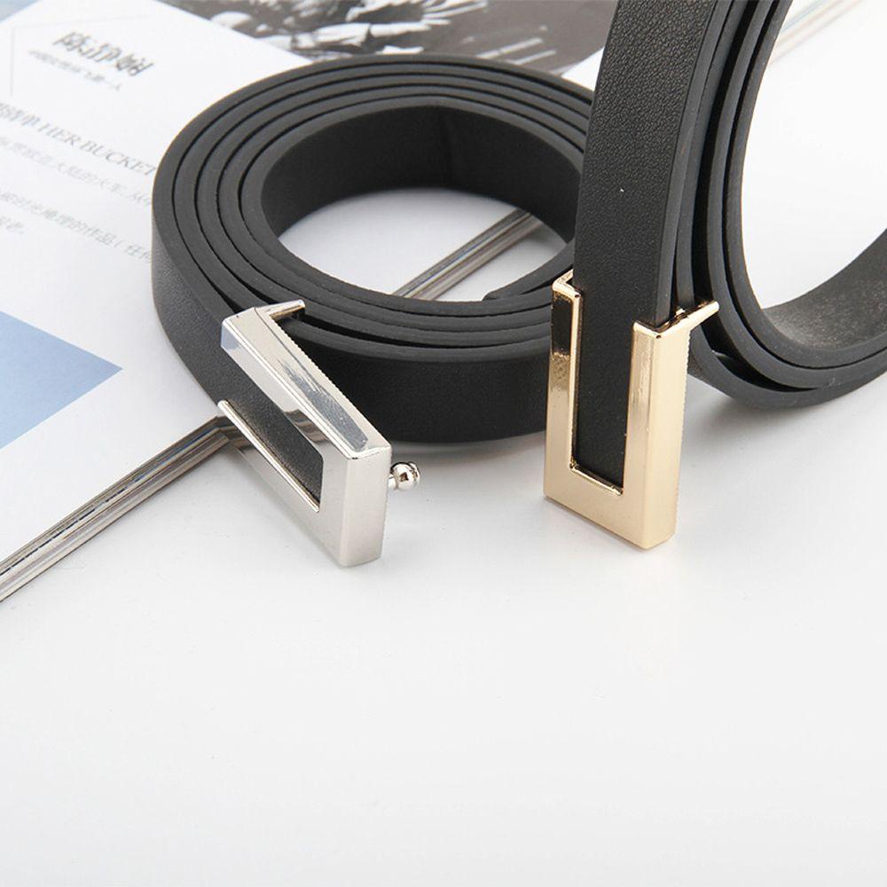 BERNARDO Thắt Lưng Da Bản Nhỏ Dễ Điều Chỉnh Phong Cách Hàn Quốc Thời Trang Cho Nữ