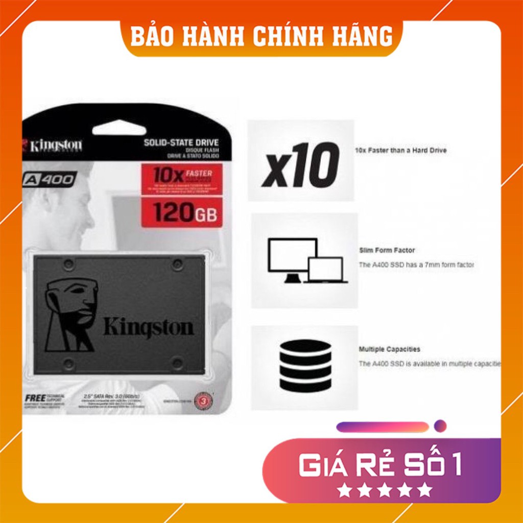 [Hàng Chính Hãng] Ổ Cứng SSD Kington A400 120GB / 240GB - 2.5 Inch SATA III Hình Ảnh có chứng minh hoá đơn Chính Hãng