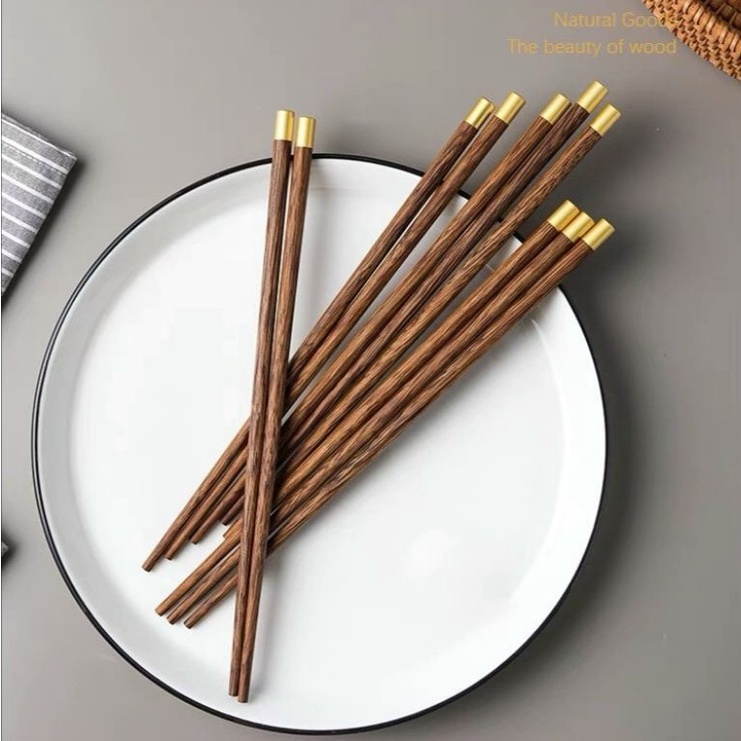 Đũa Ăn Cơm Bằng Gỗ Đàn Hương Sét 10 Đôi Cao Cấp Không Chất Bảo Quản Phong Cách Nhật Bản