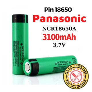 Pin panasonic 18650 / ncr18650a 3100mah xả 10a - tông đơ, loa bluetooth, máy trợ giảng, đồ chơi, diy,...có mạch bảo vệ
