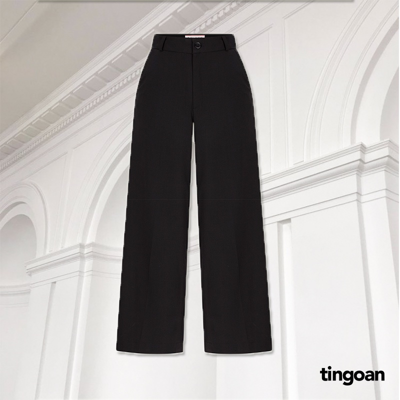 Quần dài cạp lưng cao ống xuông rộng tingoan sài gòn CHARLIE CULOTTES/BL