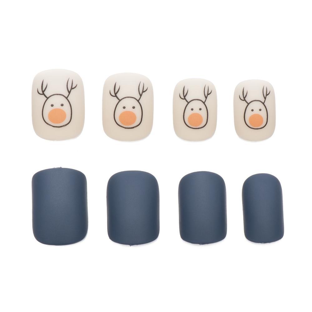 Hộp 24 Móng Tay Giả Che Phủ Toàn Diện Tháo Rời Được Nhiều Màu Sắc