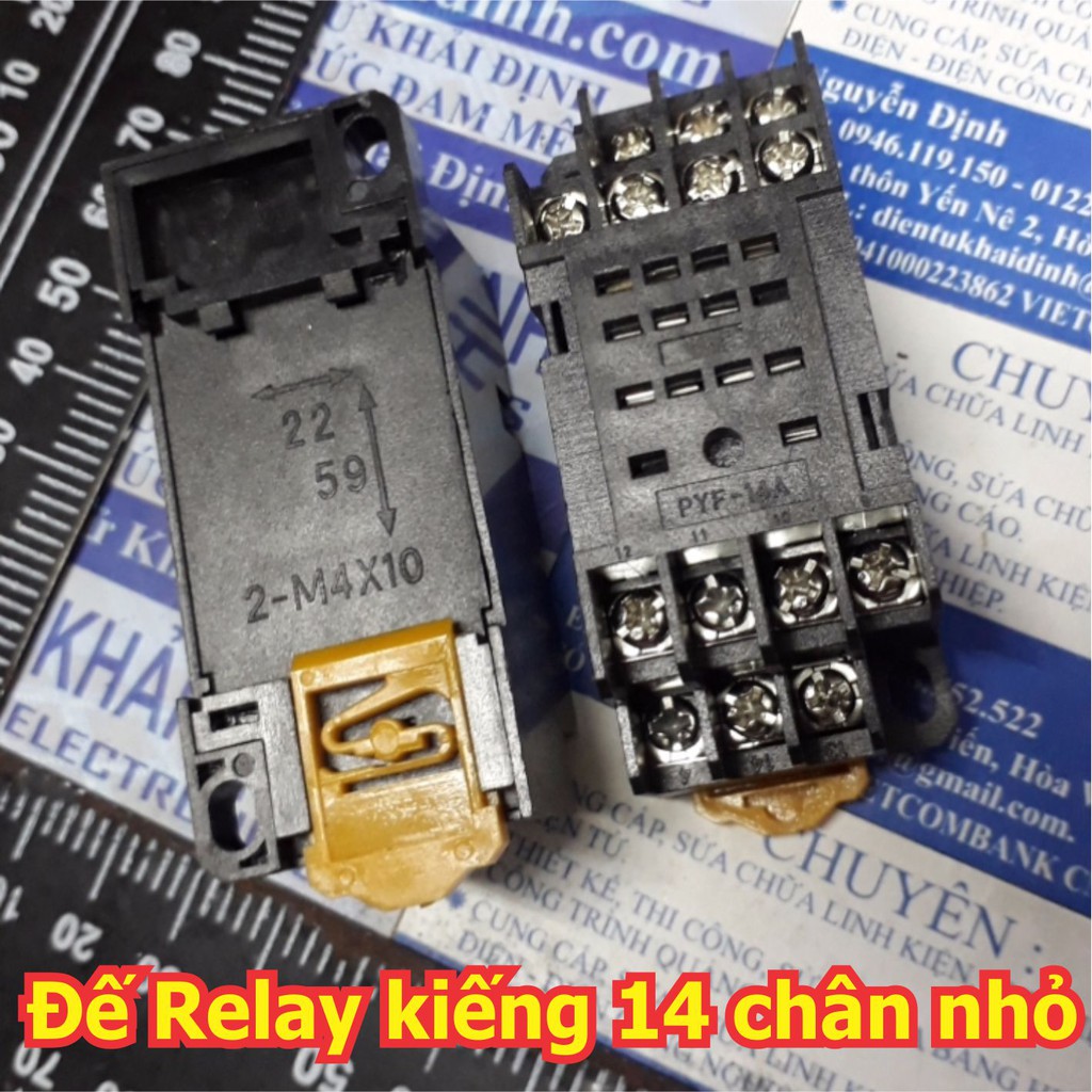 2 cái đế Relay Kiếng PYF14A HH54P MY4N-J JZX-22F/4Z loại 14 chân nhỏ kde5335