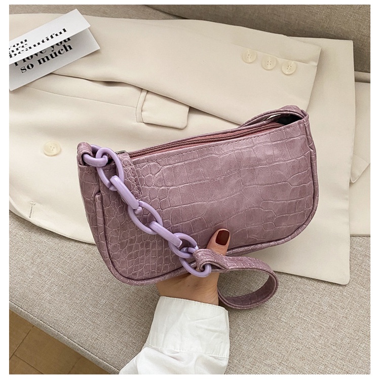 Túi Xách Đeo Vai Bằng Acrylic Màu Trà Sữa Thời Trang Hàn Quốc 2022 Mới