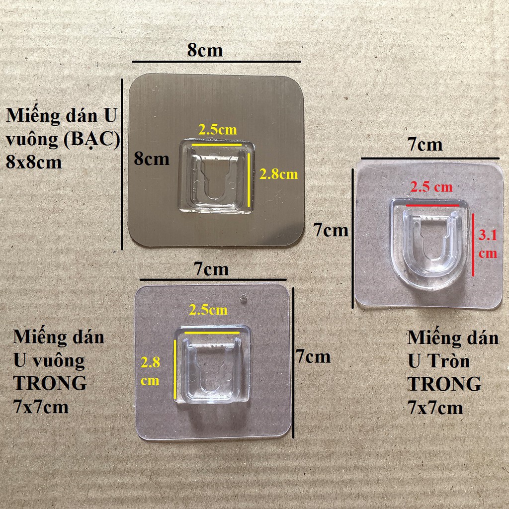 (Một) Miếng dán thay thế cho 1 số loại giá kệ nhà tắm (GCNT)