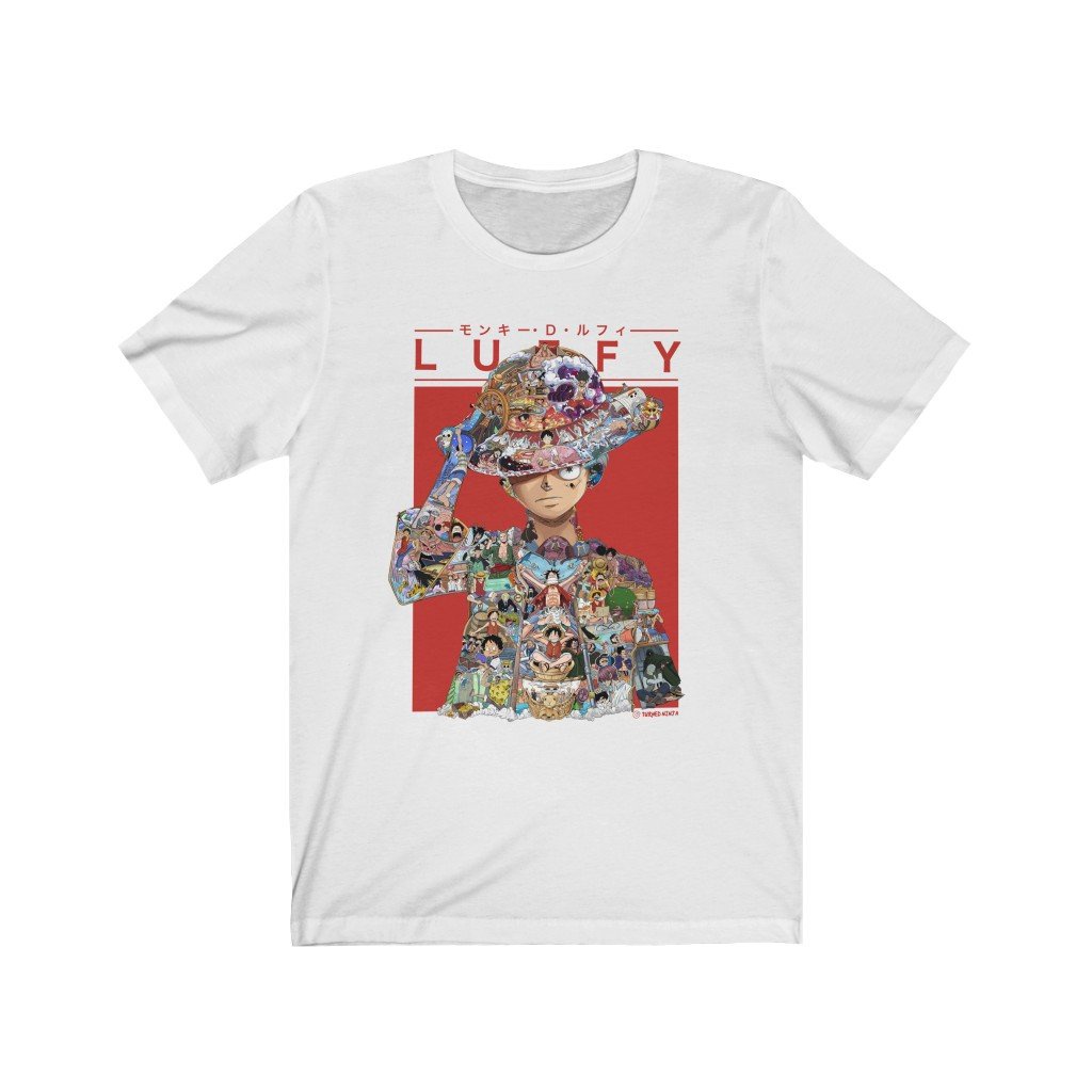 Áo thun nam nữ Luffy màu L2 - One Piece - Anime - Áo thun tay lỡ - Áo phông unisex