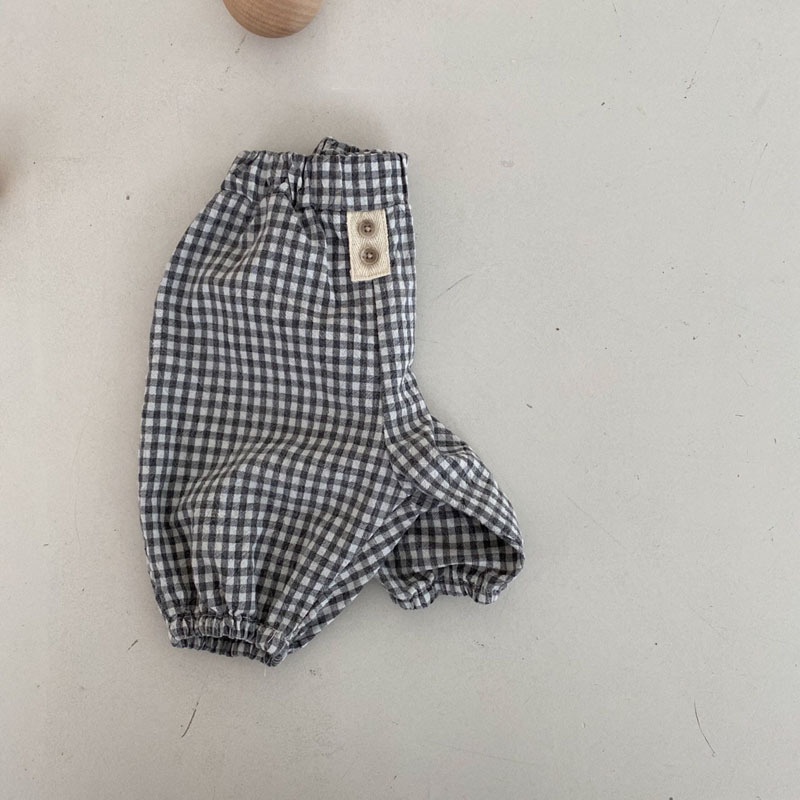 Mùa Hè Mới Trẻ Em Unisex Quần Kẻ Sọc Giản Dị