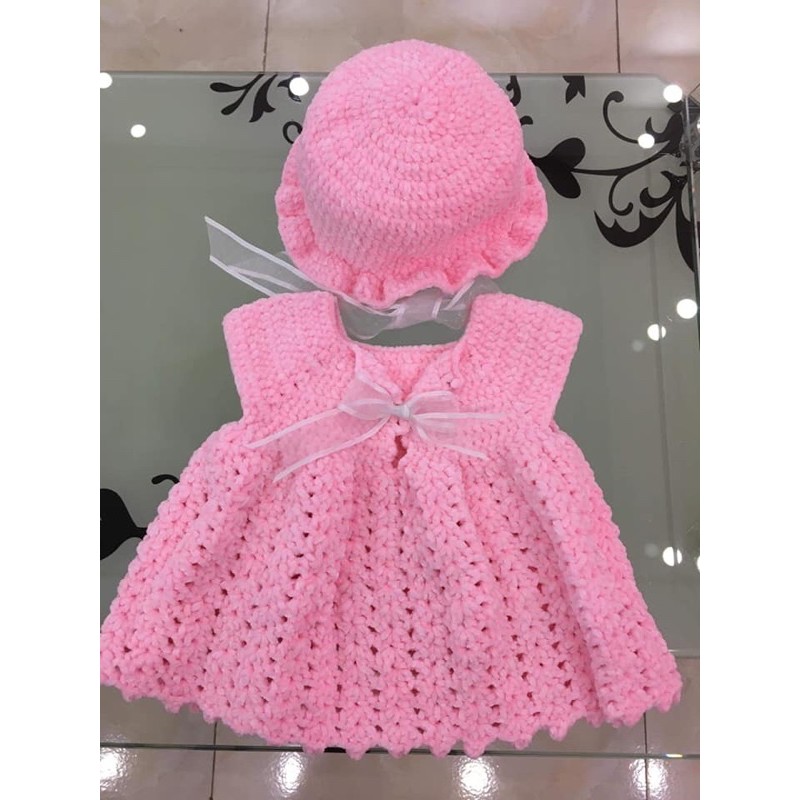 set len handmade cho bé(gồm váy nón giày, có thể tách set)