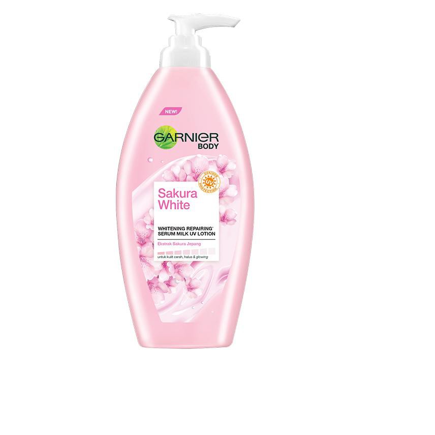 (Hàng Mới Về) Serum Garnier Sakura Làm Trắng Hồng Da Chống Tia Uv - 400ml