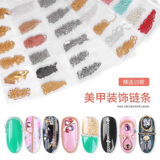 Charm xích trang trí móng tay