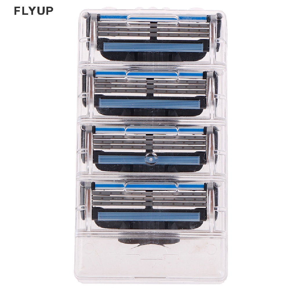 Set 4 Lưỡi Dao Cạo 3 Lớp Thay Thế Chuyên Dụng Cho Gillette Fusion