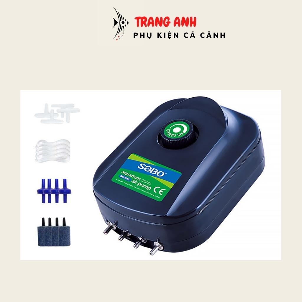 Máy sủi Oxy 4 vòi Sobo SB-948 , Máy sủi siêu êm cho bể cá cảnh