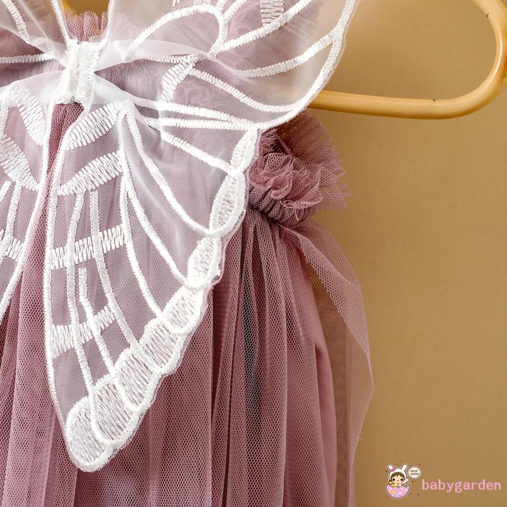 Đầm Lưới Không Tay Hình Bướm Dành Cho Bé Gái 6 Tháng Tuổi 4 Tuổi