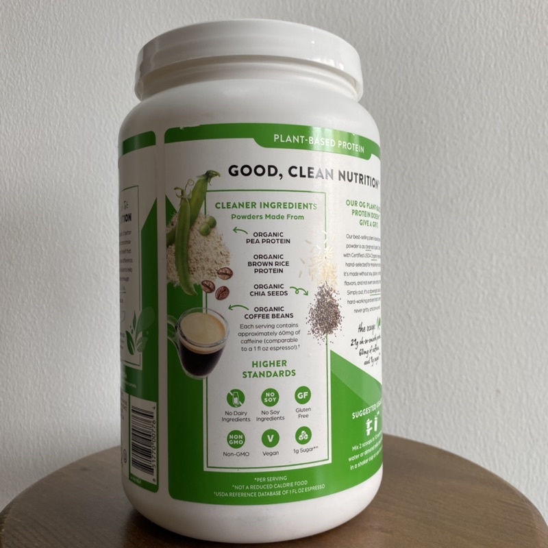 Bột protein thực vật hữu cơ Orgain Organic Protein powder plant based vị cà phê đá Iced coffee 920 mẫu mới nhất order US