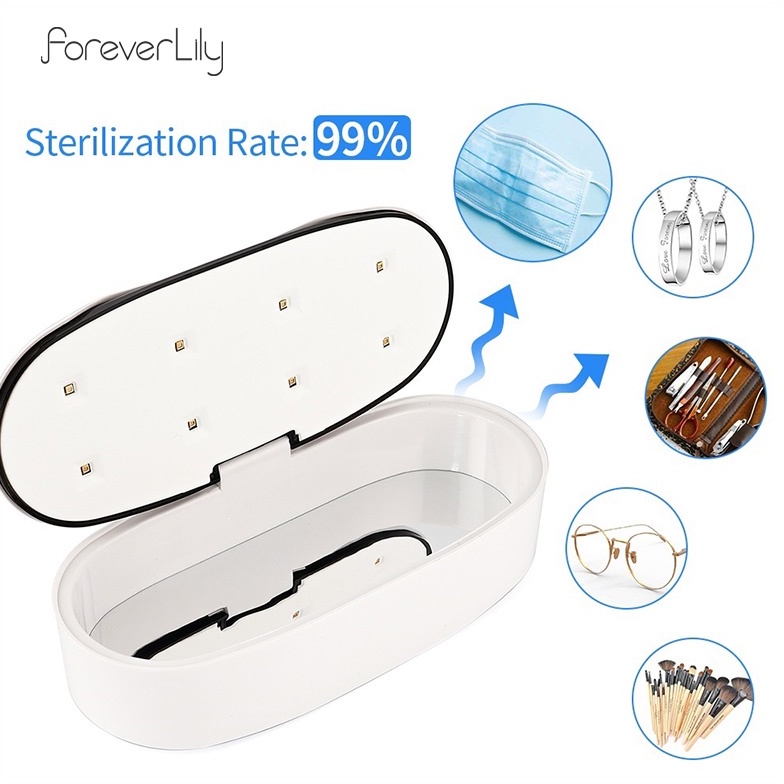 Hộp khử trùng dụng cụ làm móng tay FOREVERLILY bằng tia UV LED an toàn cho trẻ em
