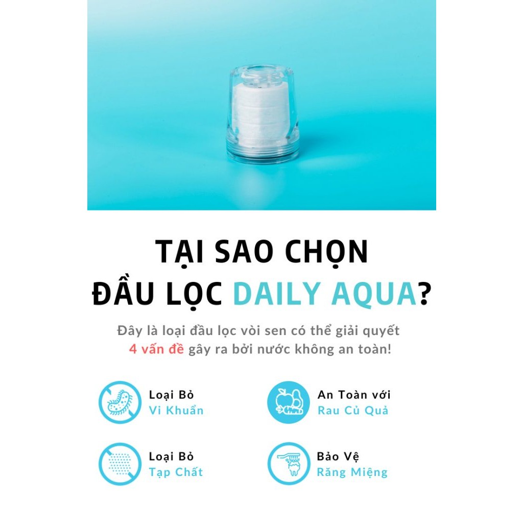 Bộ Lọc Nước Tăng Áp Bồn Rửa Tay Daily Aqua - 1 Vòi Rửa Chén + 4 Lõi Lọc Nước