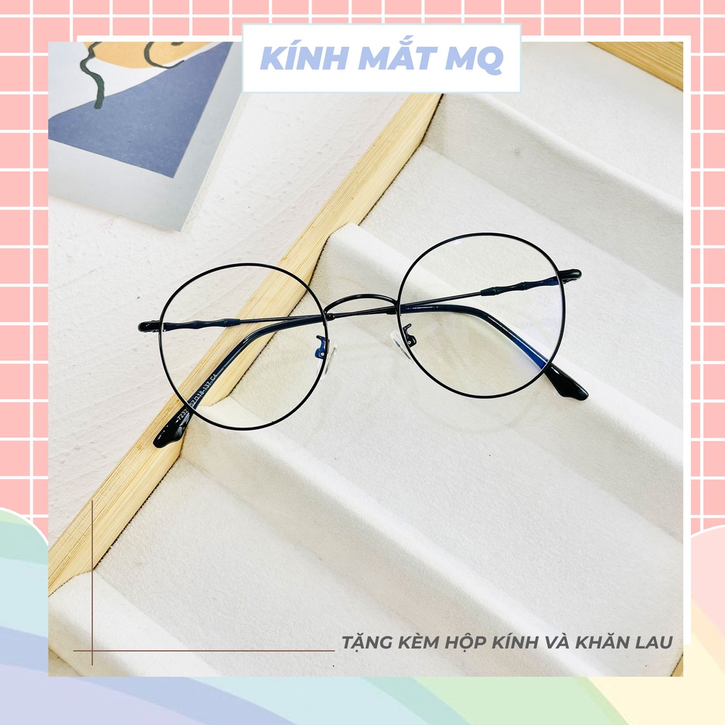 Gọng kính nữ, kim loại mảnh Nobita Siêu xinh dễ đeo 72325, Kính mắt MQ nhận lắp mắt cận 0-6 độ vào kính
