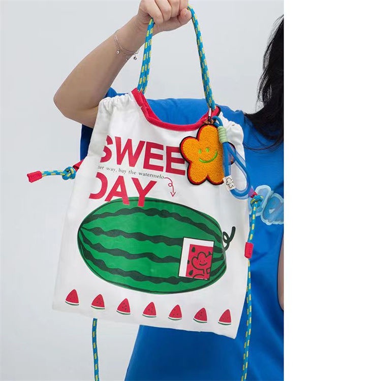 Túi Đeo Chéo Vải Canvas Thân Thiện Với Môi Trường Phong Cách Nhật Bản Dễ Thương Cho Nữ