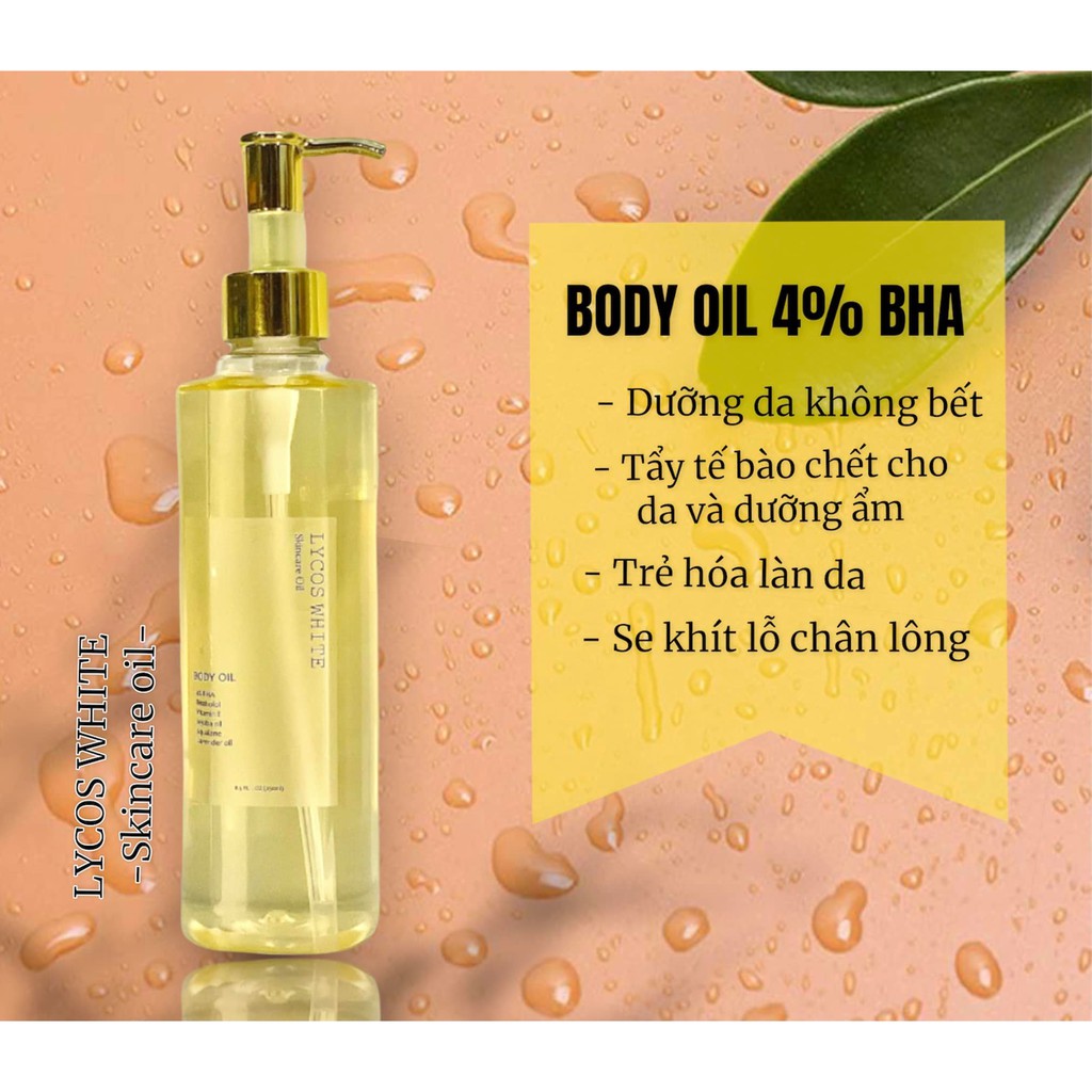 [Body Oil 4% BHA] Dầu dưỡng trắng da thấm ngay 30s