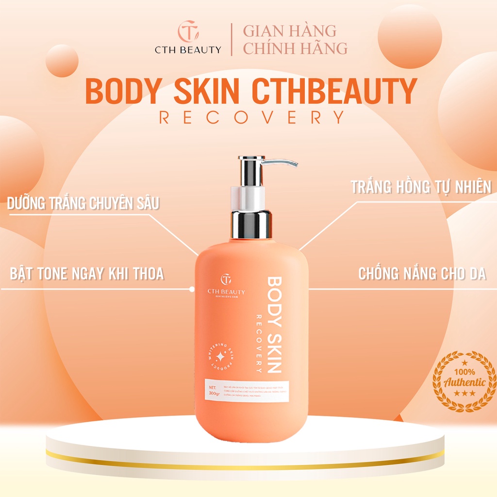 Sữa Dưỡng Thể Body Skin Cth Beauty Phục Hồi Trắng Da Toàn Thân Sau Tái tạo 300ml