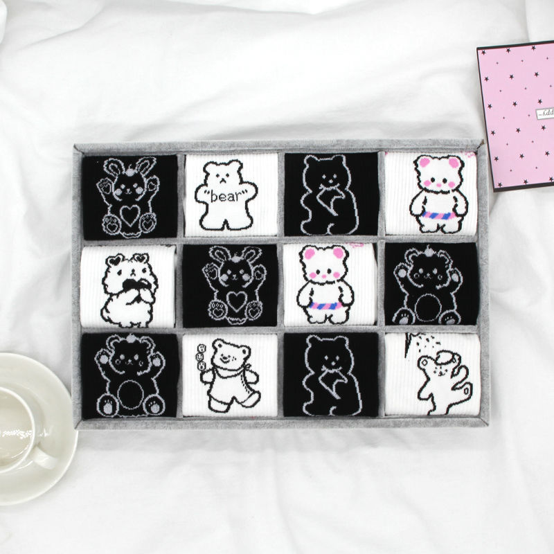 Vớ cotton phong cách Hàn Quốc thời trang thu đông dành cho cặp đôi