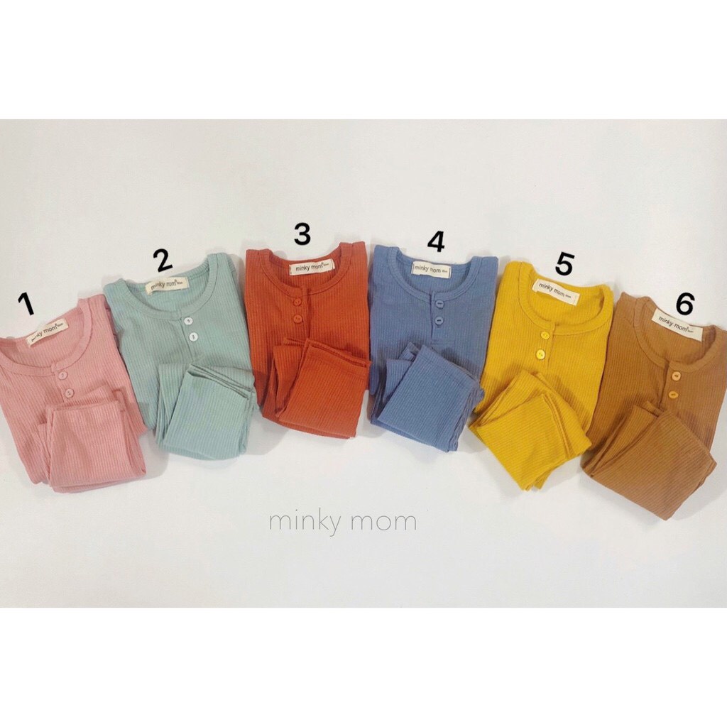 Bộ quần áo trẻ em mặc nhà Mialy Kids (11-16kg) - chất len tăm, mịn mát, nhẹ bé mặc ấm áp, thoải mái vận động