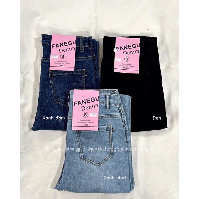 Quần jean loe kéo chân xẻ giữa 2436 - Ảnh thật JUNclothing | BigBuy360 - bigbuy360.vn