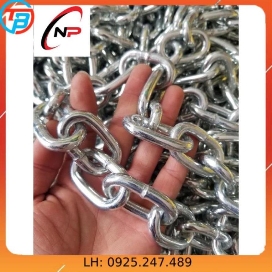 Dây Xích Sắt Mạ Kẽm 5mm(li).Sử dụng cho gia đình,công trình và xí nghiệp.Kimkhinhatphat