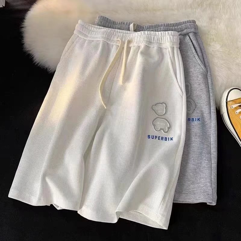 Quần short Nam In Chữ Phong Cách Harajuku Nhật Bản Thời Trang