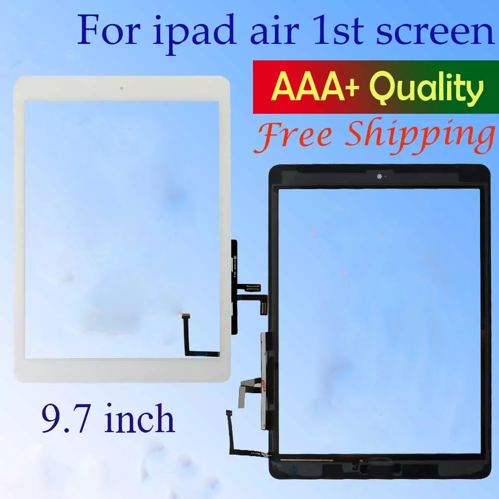 Màn Hình Cảm Ứng Kỹ Thuật Số A1474 A1475 A147 + Nút Home + Bảng Điều Khiển Tự Dính Cho Ipad Air 1