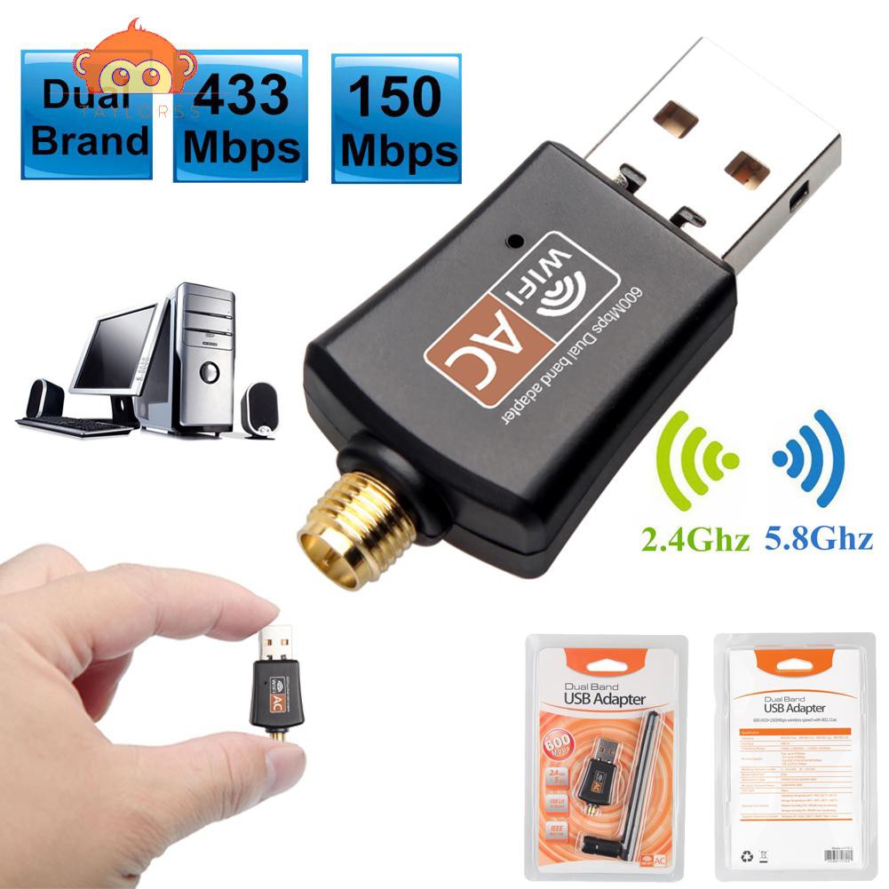 Usb Phát Wifi Không Dây 5ghz Taylor 600mbps Kèm Ăng Ten 802.11ac | BigBuy360 - bigbuy360.vn