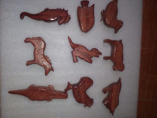 Thú lắp ráp ghép bằng gỗ