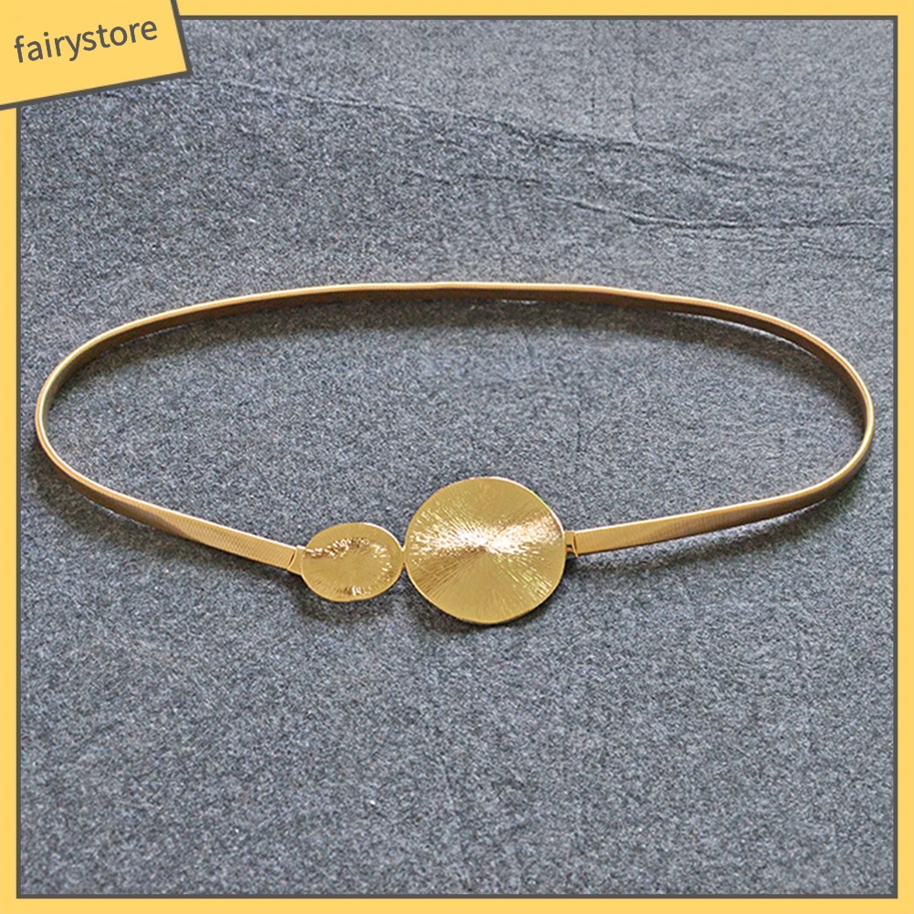 Thắt lưng nữ mặt tròn thiết kế thanh lịch