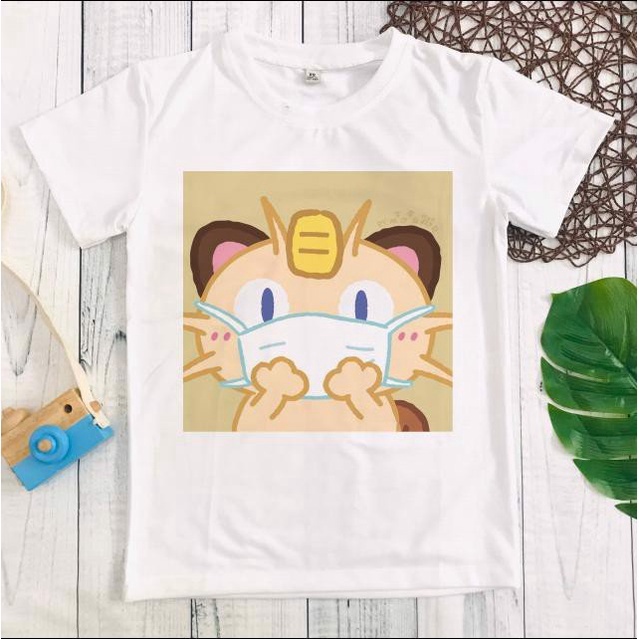 [nhiều mẫu lựa] ÁO THUN HOẠT HÌNH POKE PIKA NAM NỮ TRẺ EM CHO CẢ GIA ĐÌNH AOMIVN V1812