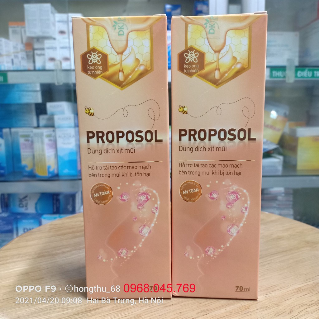 DUNG DỊCH XỊT RỬA MŨI KEO ONG PROPOSOL 70ml