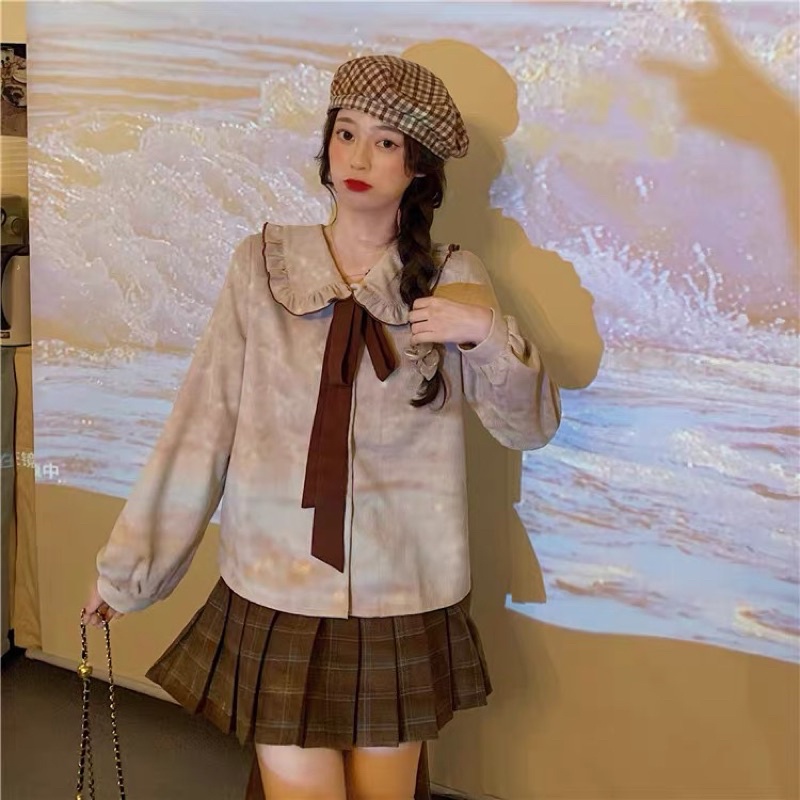 Áo somi Quảng Châu cổ babydoll